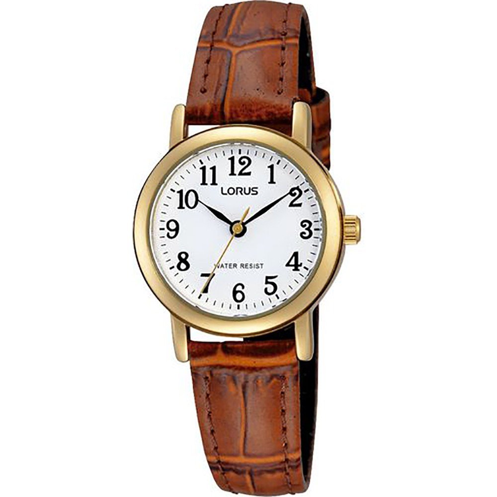Lorus Classic RRX98GX9 Damen Armbanduhr • Mineralglas • Goldenes Quarzwerk