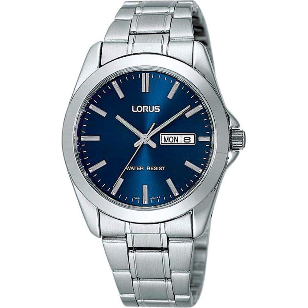 Lorus Classic RJ603AX9 Herren Armbanduhr • Blaues Zifferblatt • Edelstahlarmband
