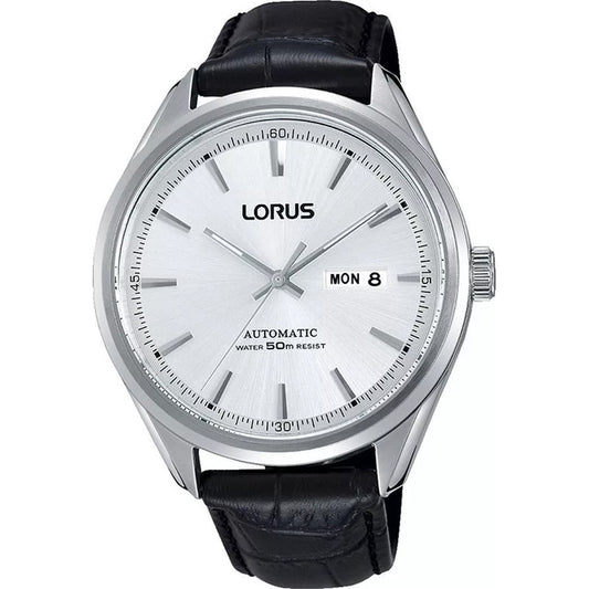 Lorus Dress RL429AX9 Herren Armbanduhr • Automatikwerk • Schwarzes Lederband