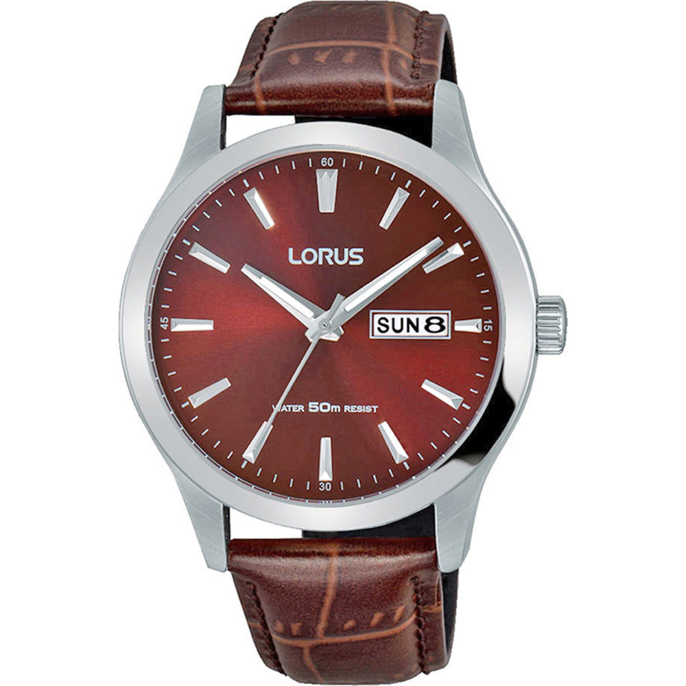 Lorus Dress RXN31DX5 Herren Armbanduhr • Tag-Datum-Anzeige • Mineralglas
