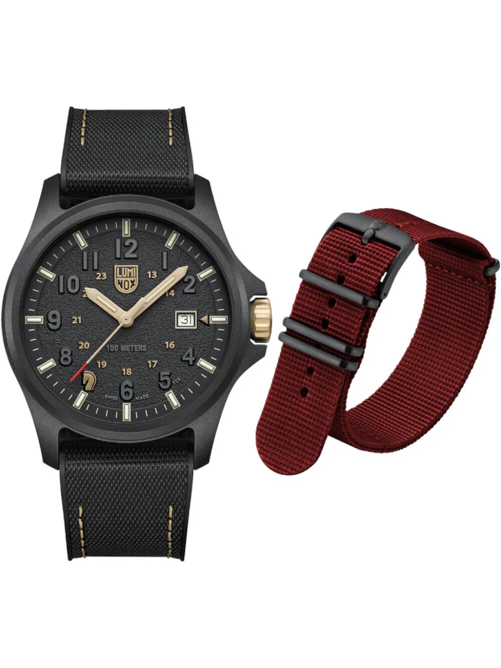 Luminox Atacama Field XL.1970.HY.N.SET Herrenuhr Schwarz • Limitierte Edition • Saphirglas