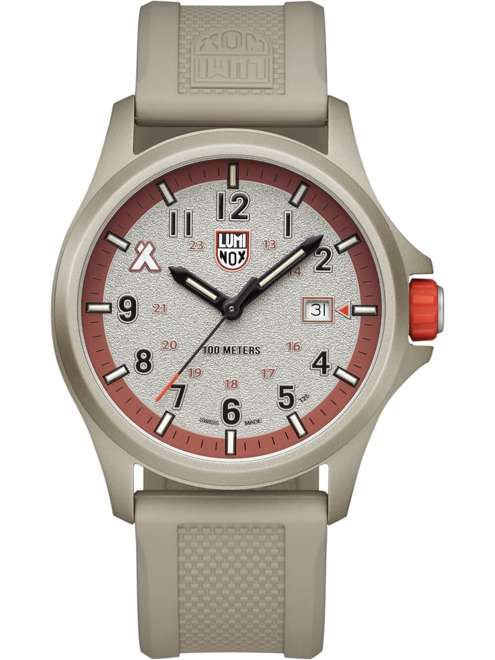 Luminox Bear Grylls Survival Land XB.3717 Herrenuhr Beige • Schweizer Quarzwerk • Mineralglas