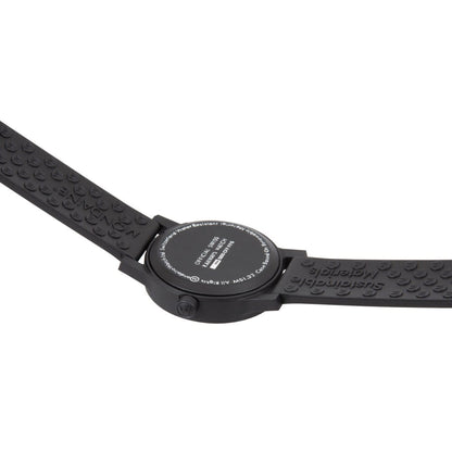 Mondaine essence MS1.32120.RB Damen Armbanduhr Schwarz • Veganes Kautschukarmband • Swiss Made Quarzwerk, Bild 6