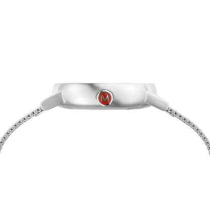 Mondaine evo2 MSE.35110.SM Damenuhr Silber • Saphirglas • Milanaise-Meshband, Bild 5