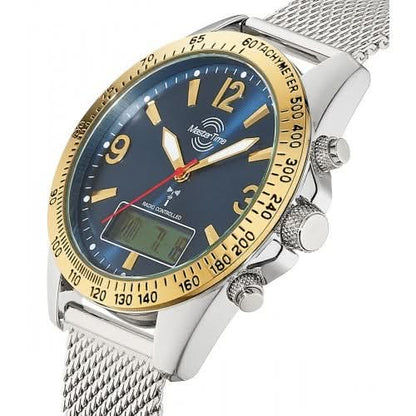 Master Time Sporty Big Date MTGA-10964-32M Men's Watch • Radio-Controlled Technology • Milanese Bracelet
