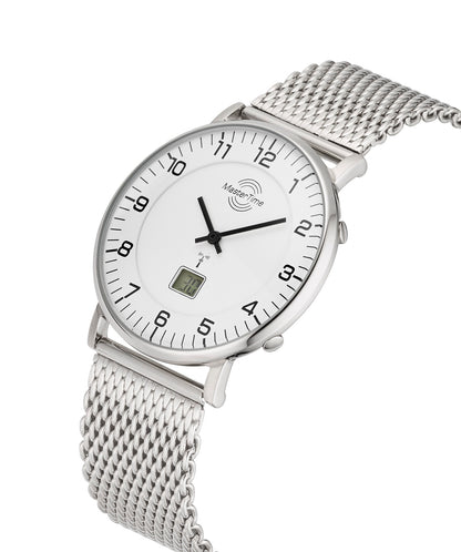 Master Time Advanced MTGS-10558-12M Herrenuhr Silber • Funkuhr mit Datumsanzeige • Mineralglas, Bild 2
