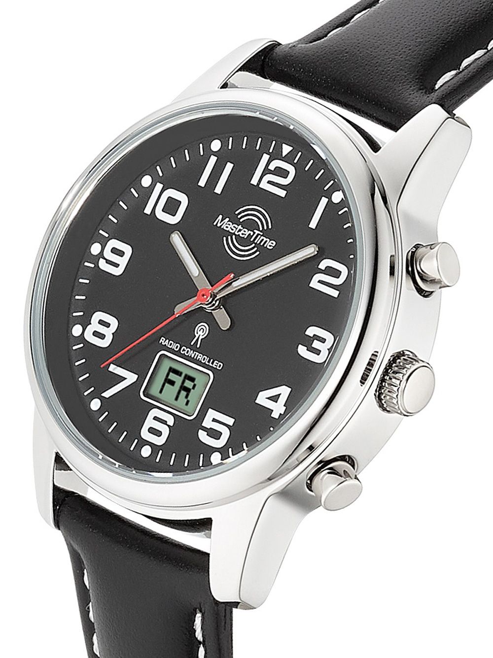 Master Time Classic MTLA-10819-22L Damen Armbanduhr Schwarz • Funkuhr • Mineralglasscheibe, Bild 2