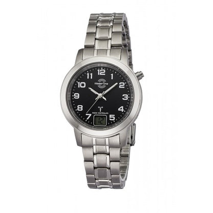 Master Time MTLT-10758-22M Titan Basic II Damenuhr Silber • Funkuhrwerk • Leuchtzeiger
