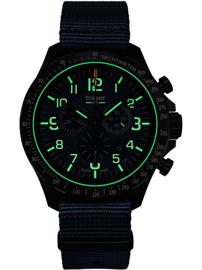 Traser H3 P67 Officer Chronograph 109461 Herrenuhr Blau • Nato-Armband • Chronograph, Bild 2