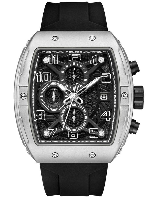 Police Coswig PEWGO0063101 Herrenuhr Schwarz • Quarz-Chronograph • Mineralglas