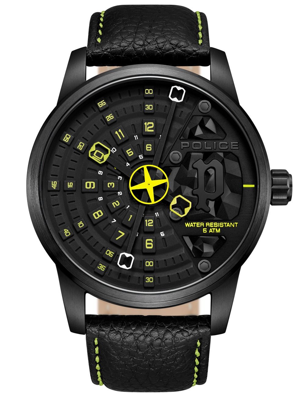Police Avondale PEWJA0022101 Herrenuhr Schwarz • 46 mm Gehäuse • 5 ATM Wasserschutz