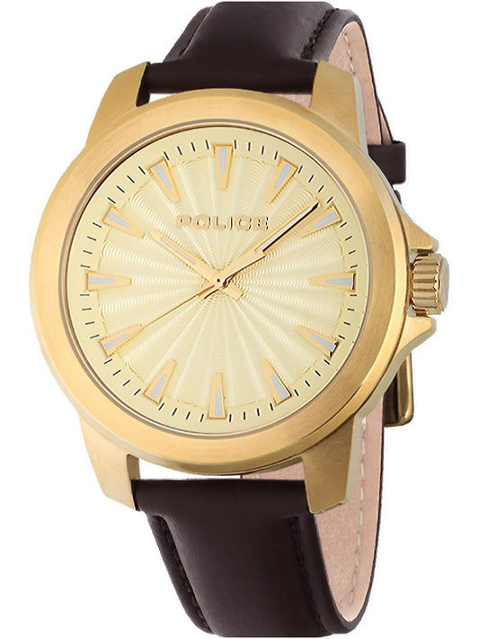 Police Mensor PEWJA2207804 Herrenuhr Gold • Quarzwerk • Mineralglas