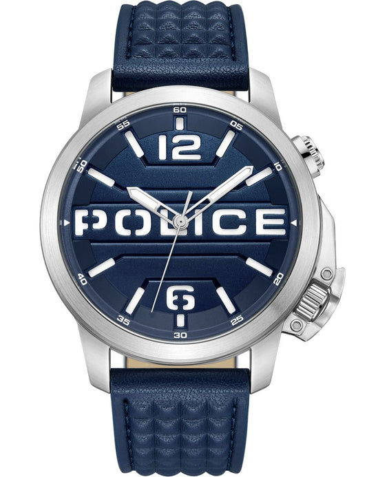 Police Automated PEWJD0021702 Herrenuhr Blau • Mineralglas • Quarzwerk