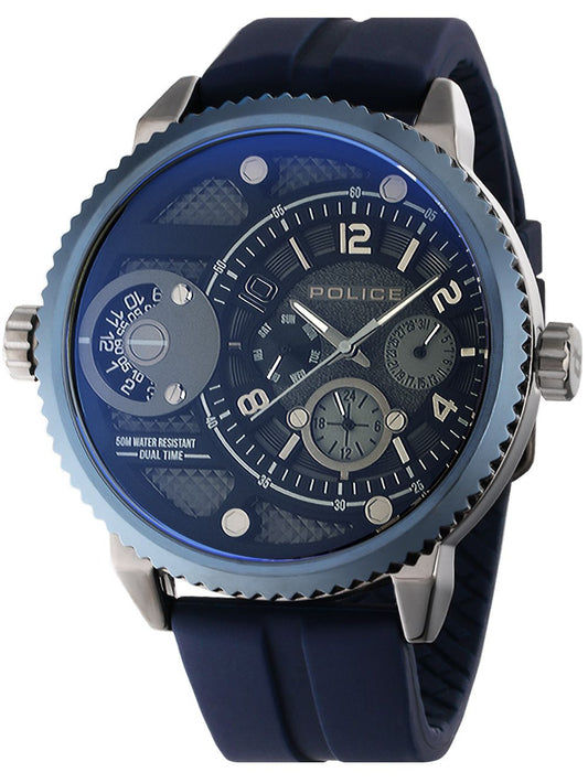 Police Ray PEWJQ2195240 Herrenuhr Mehrfarbig • Mineralglas • GMT Dual-Time