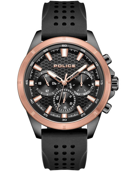 Police Motion PEWJQ2204110 Herren Armbanduhr Schwarz • Quarz-Chronograph • Mineralglas