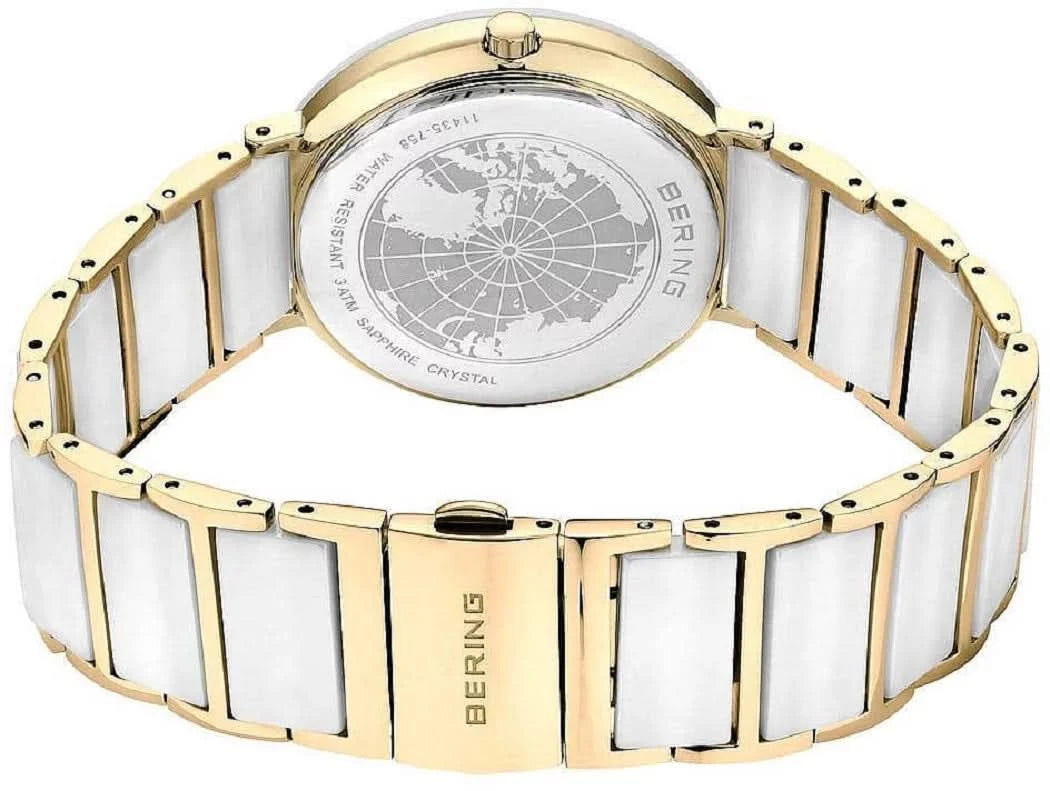 Bering Ceramic 11435-758 Women's Watch • Scratch-Resistant Sapphire Crystal • High-Tech Ceramic