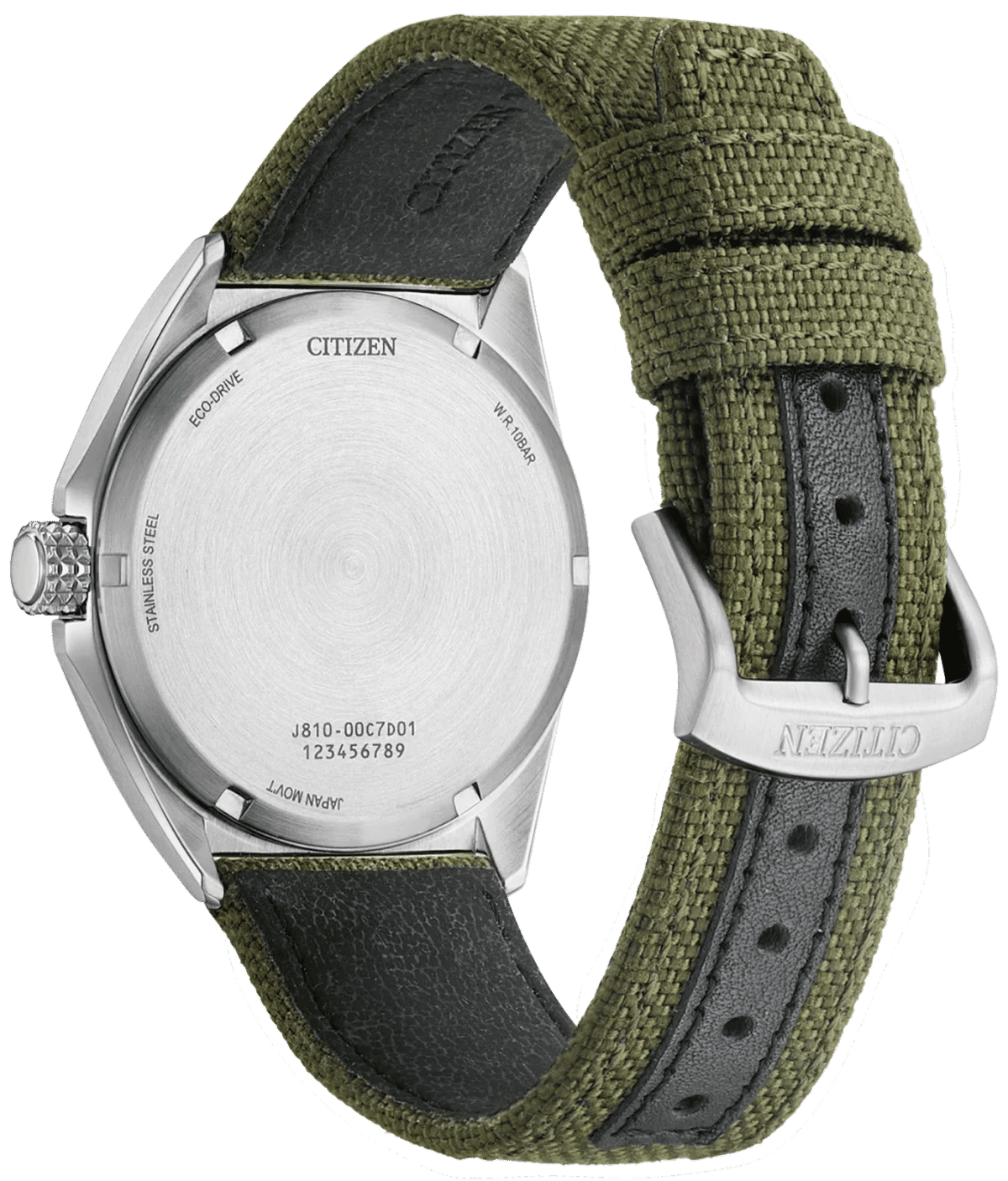 Citizen AW1571-09A Men's Watch • Eco-Drive Solar • Textile Strap