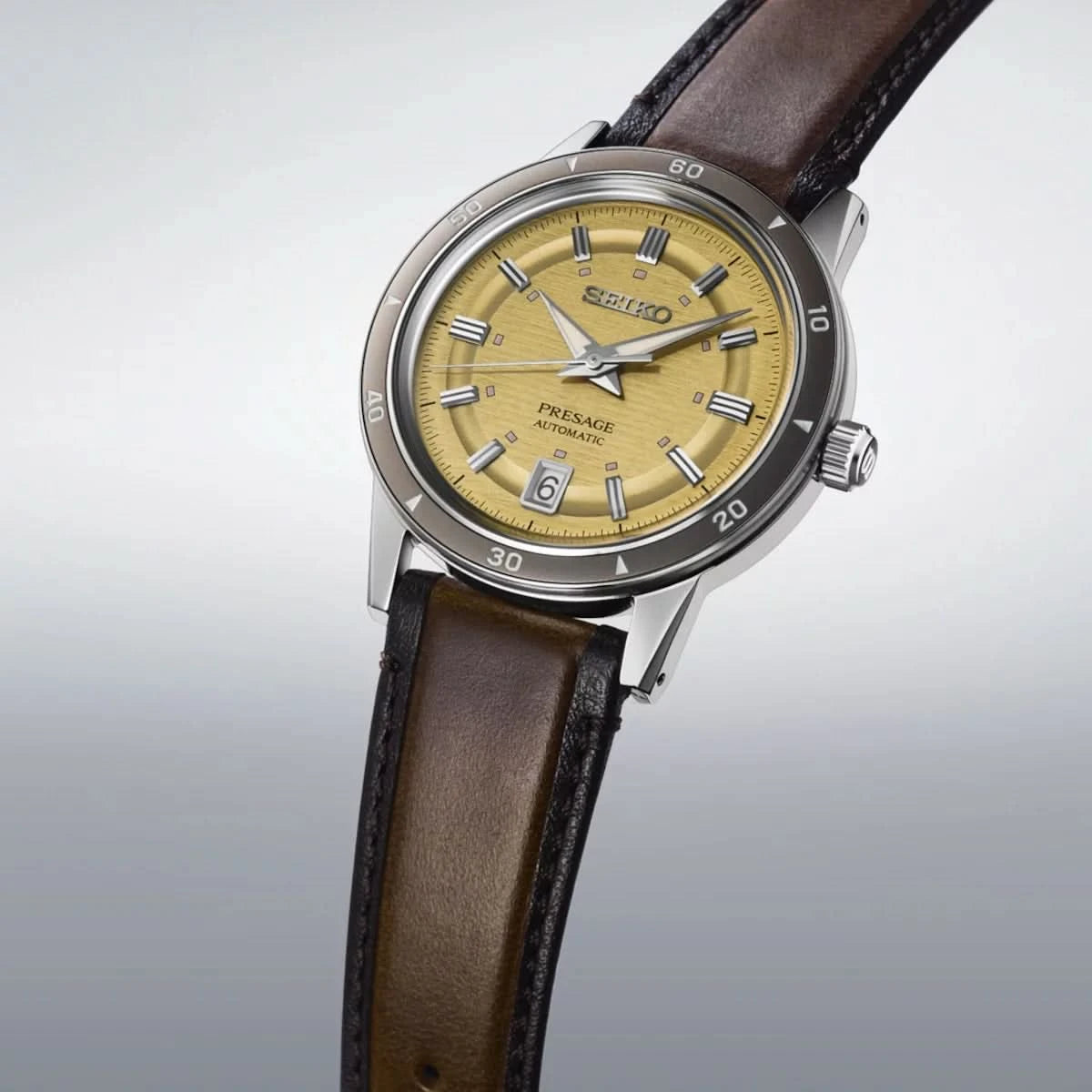 Seiko Presage SRPL75J1 Men's Watch • Automatic Movement • Style60's Design