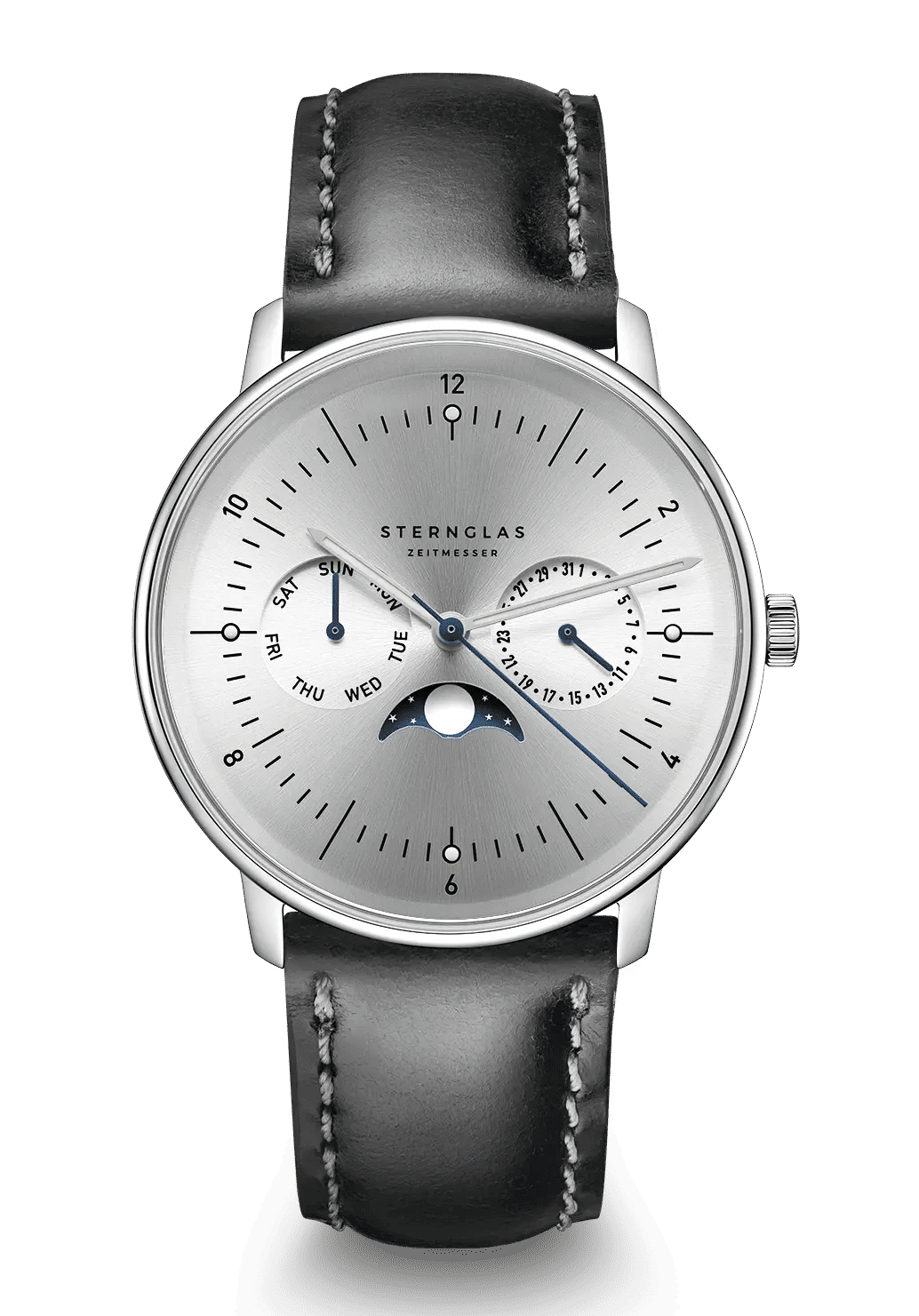 Sternglas Naos Mondphase Unisex Armbanduhr • Quarzwerk • Mondphasenzeiger