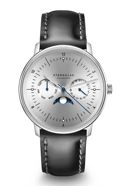Sternglas Naos Mondphase Unisex Armbanduhr • Quarzwerk • Mondphasenzeiger