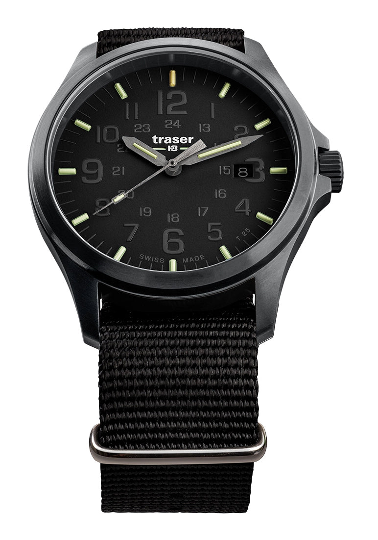 Traser P67 Officer Pro Black Nato Herrenuhr • Tritium-Leuchtzeiger • Saphirglas
