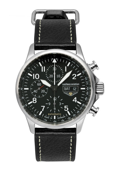 Bauhaus Aviation Tornado 2724-2 Herren Automatik-Chronograph • Saphirglas • Sellita SW500