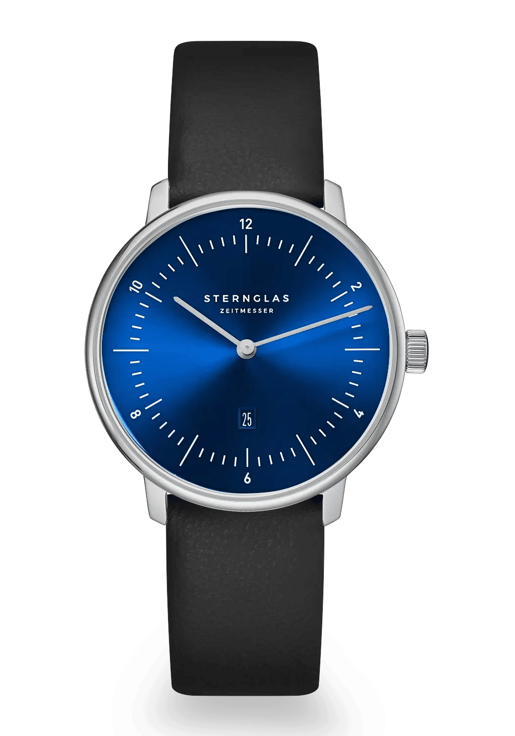 Sternglas Naos XS Damen Armbanduhr Tiefblau • Bauhaus-Design • Schlankes Quarzwerk