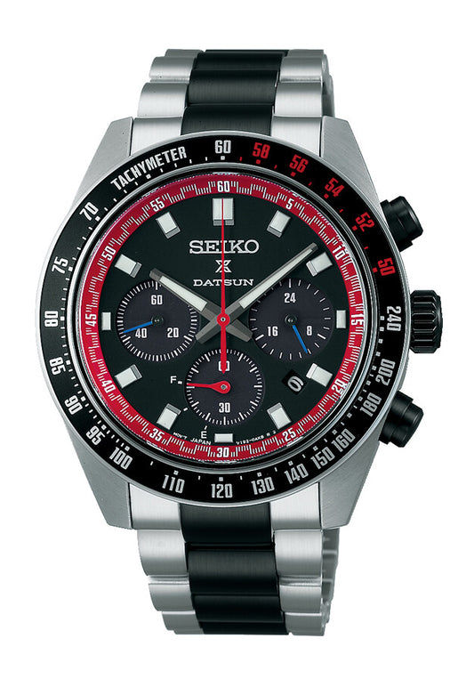 Seiko Prospex Speedtimer SSC957 Herrenuhr Schwarz • Solar-Chronograph • Saphirglas