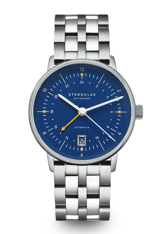 Sternglas Naos Pro GMT S02-NG06 Herrenuhr Dunkelblau • Miyota 9075 GMT Automatik • Saphirglas