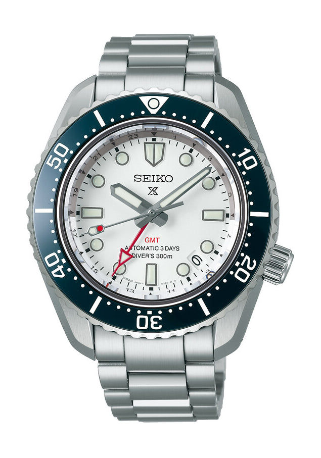 Seiko Prospex 1968 Heritage Diver's GMT SPB519 Herrenuhr Weiß • Automatik GMT-Werk • 300 m Wasserdicht