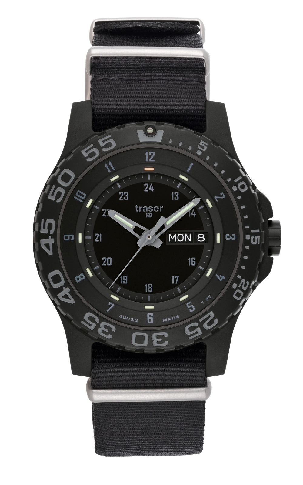 Traser P66 Shade Herren Armbanduhr Schwarz • Saphirglas • Nato-Band