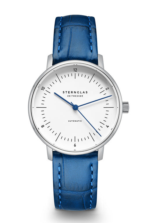 Sternglas Naos XS Automatik Damenuhr Blau • Miyota 6T15 Automatikwerk • Saphirglas gewölbt