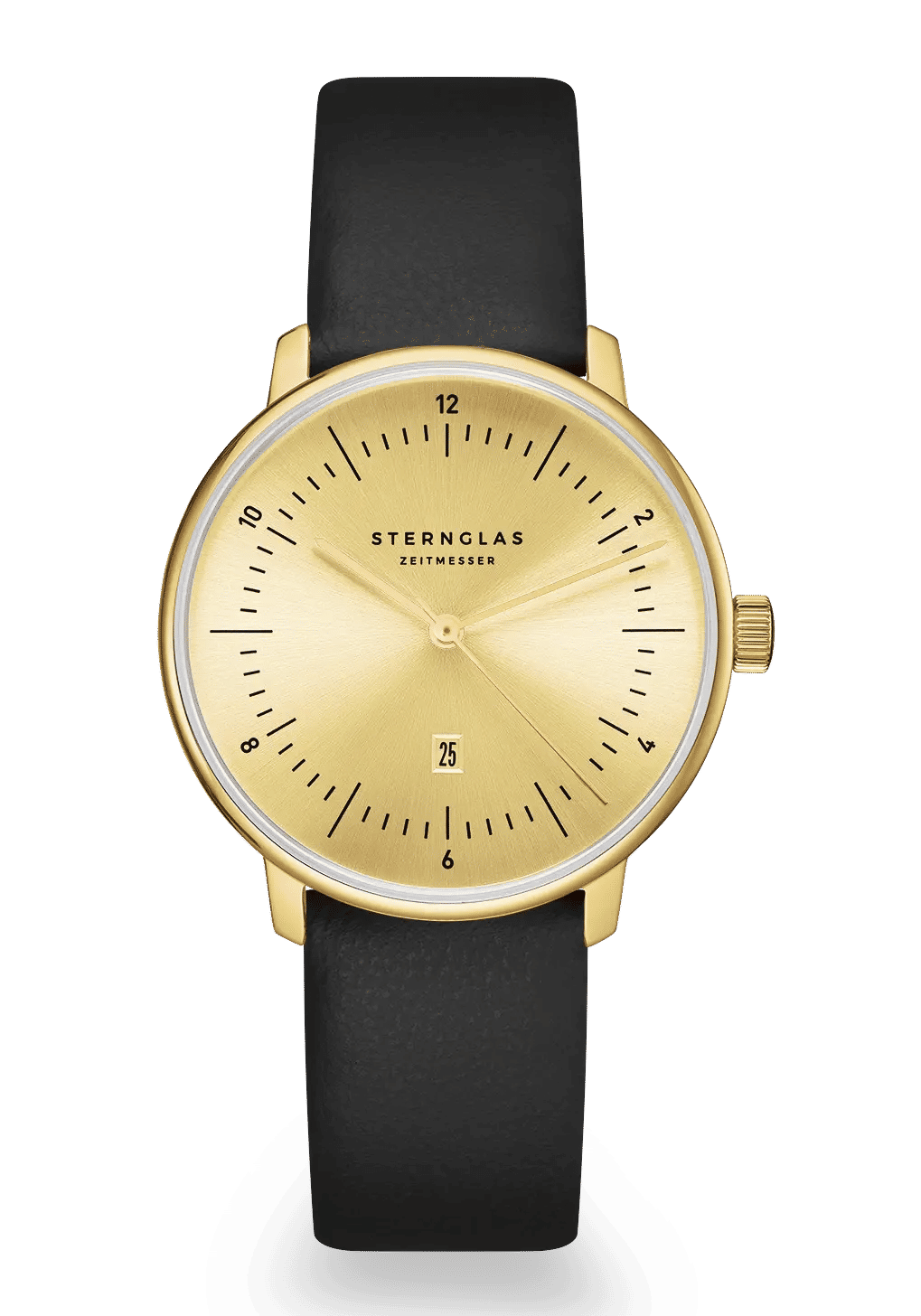 Sternglas Naos XS Edition Elyra Damen Armbanduhr Gold • Quarzwerk • Schlichtes Bauhaus-Design