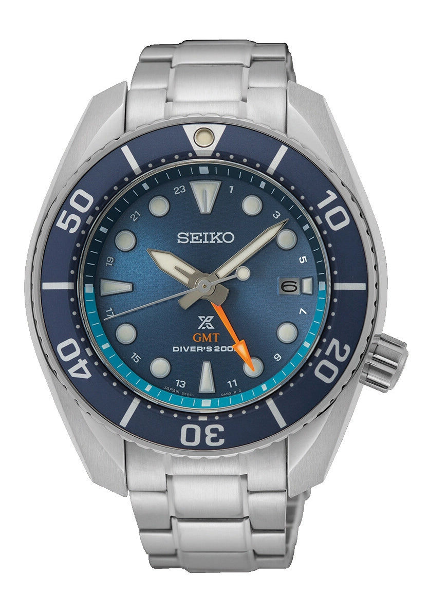 Seiko Prospex SUMO SFK001 Herrenuhr Blau • Saphirglas • Solar-GMT-Taucheruhr