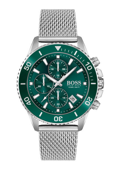 BOSS Admiral Herren Chronograph • Drehlünette • 10 ATM Wasserdicht
