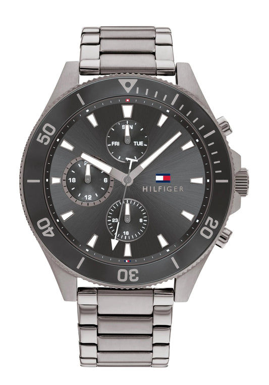 Tommy Hilfiger Larson Herren Armbanduhr Anthrazit • Quarzwerk • Klassisches Design