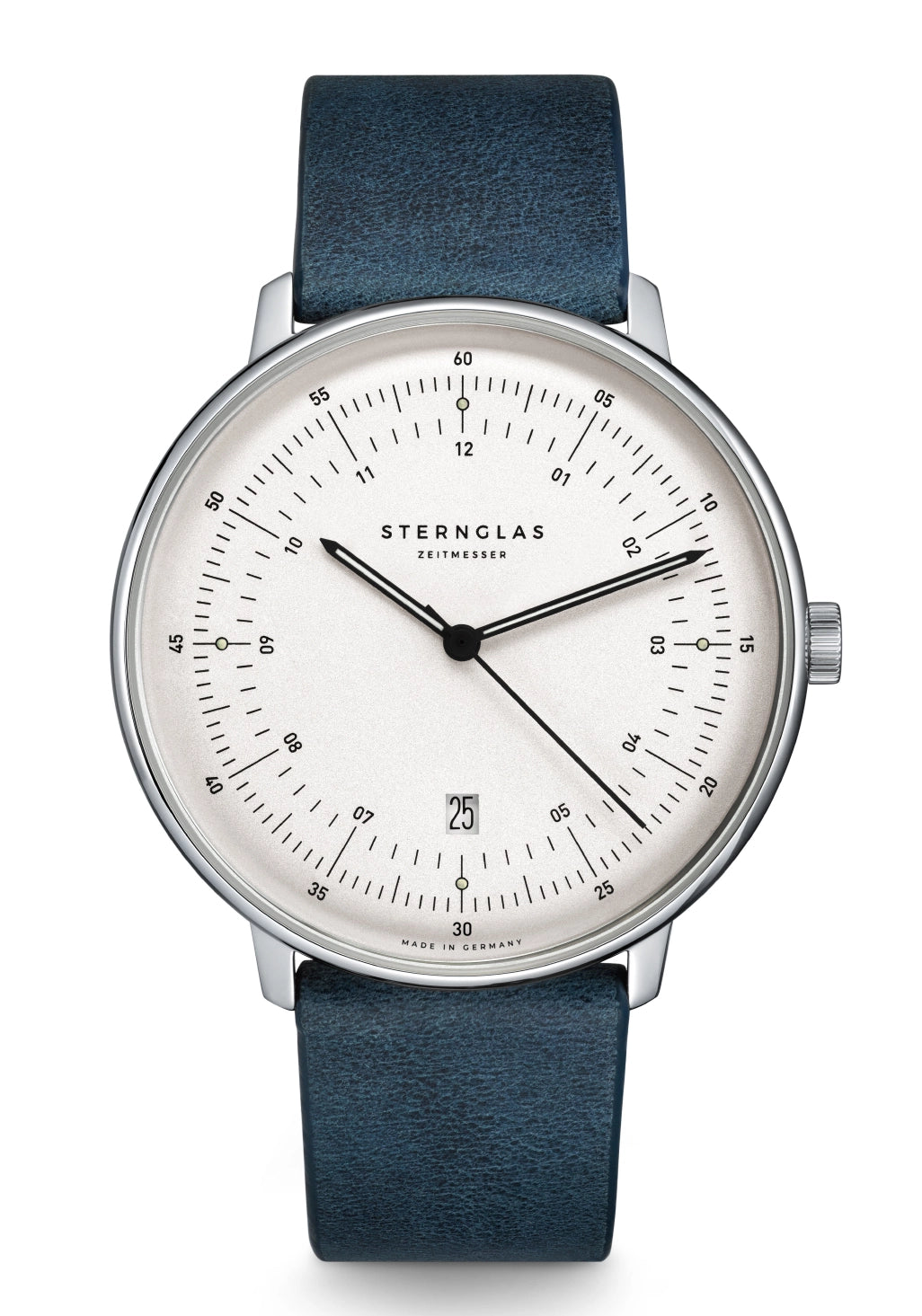 Sternglas Hamburg Vintage S01-HCV22-BR01 Herrenuhr Dunkelgrün • Mecha-Quartz Chronograph • Saphirglas