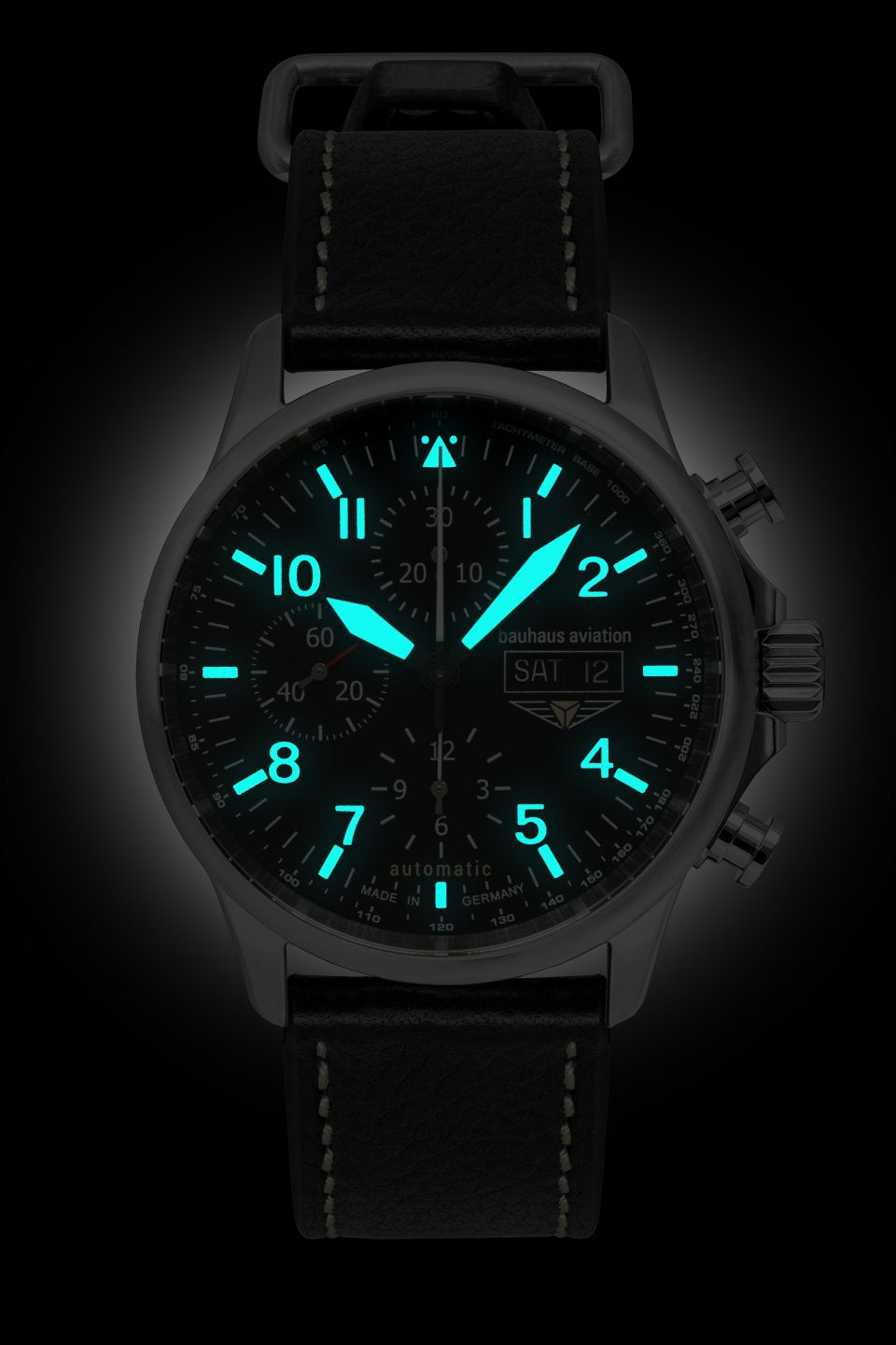 Bauhaus Aviation Tornado 2724-2 Herren Automatik-Chronograph • Saphirglas • Sellita SW500, Bild 2