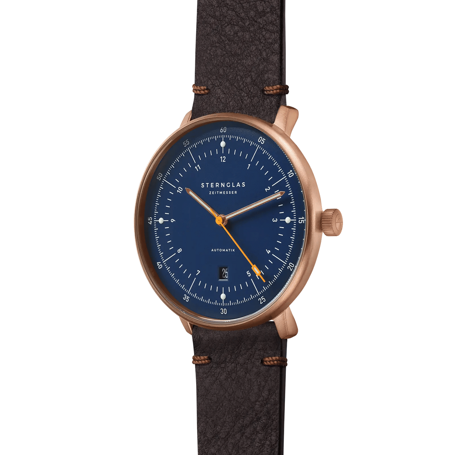Sternglas Hamburg Automatik Bronze 42mm Herrenuhr • Saphirglas • Miyota Automatikwerk, Bild 2