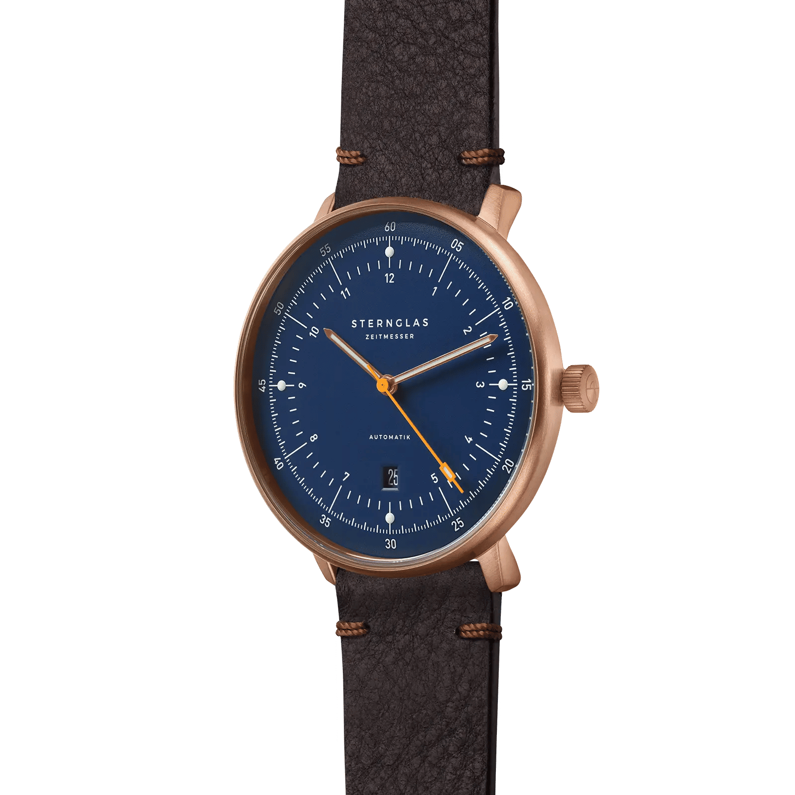 Sternglas Hamburg Automatik Bronze 42mm Herrenuhr • Saphirglas • Miyota Automatikwerk, Bild 2