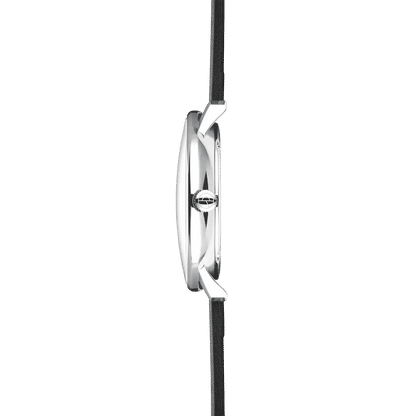 Sternglas Naos Quarz 38mm Armbanduhr Schwarz • Schlichtes Bauhaus-Design • Mineralglas, Bild 2