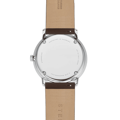 Sternglas Naos Quarz 38mm Damen Armbanduhr Weiß • Minimalistisches Bauhaus-Design • Quarzwerk, Bild 3