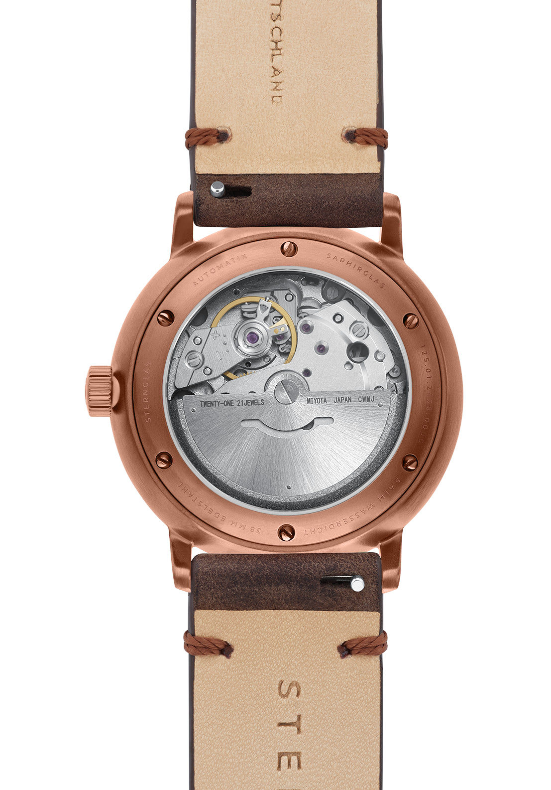 Sternglas Naos Automatik alabaster bronze 38mm Armbanduhr Alabaster • Miyota 8215 Automatikwerk • Gewölbtes Saphirglas, Bild