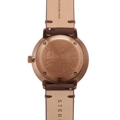 Sternglas Hamburg Automatik Bronze 42mm Herrenuhr • Saphirglas • Miyota Automatikwerk, Bild 3