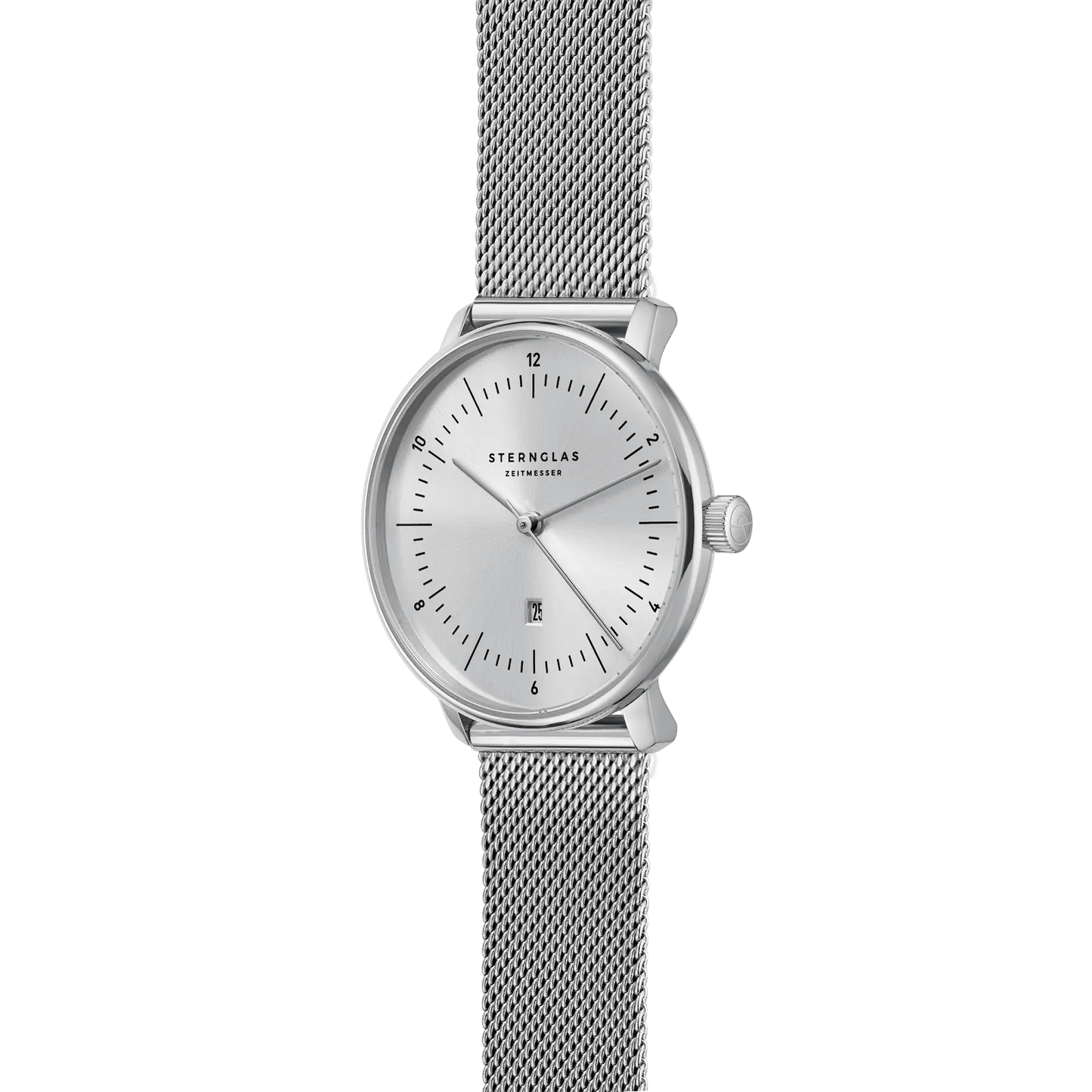Sternglas Naos XS Elyra Damen Armbanduhr Silber • Minimalistisches Bauhaus-Design • Quarzwerk, Bild 5