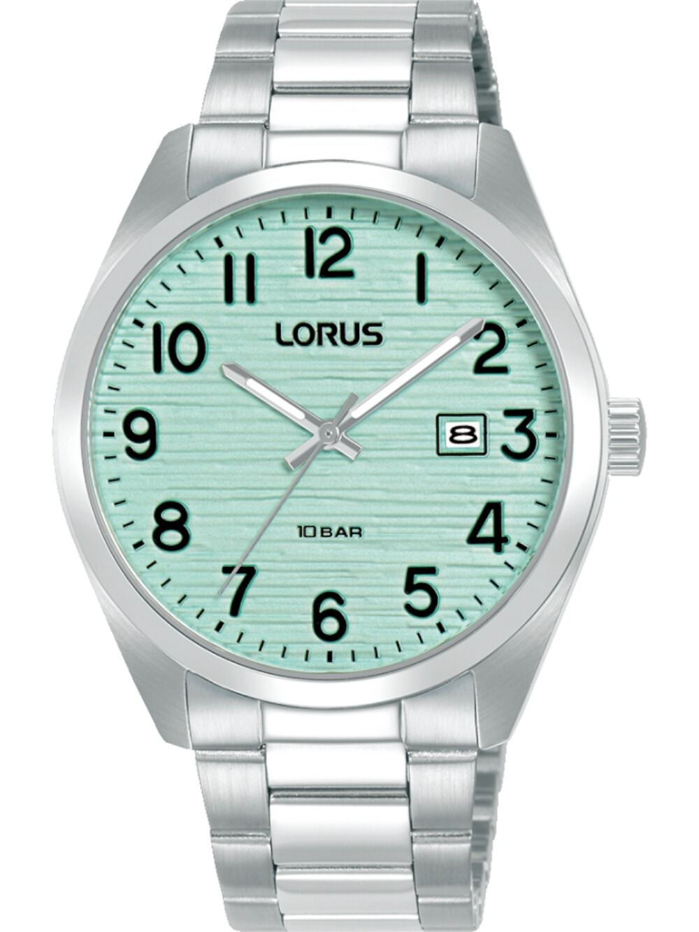 Lorus Classic RH909RX9 Herren Armbanduhr Grün • Mineralglas • Edelstahlarmband