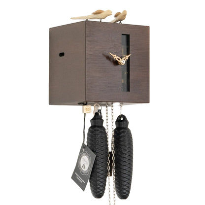 Rombach & Haas DUETT BB33 FV-10 Wall Clock Dark Brown • Mechanical 8-Day Movement • Original Black Forest Cuckoo Clock