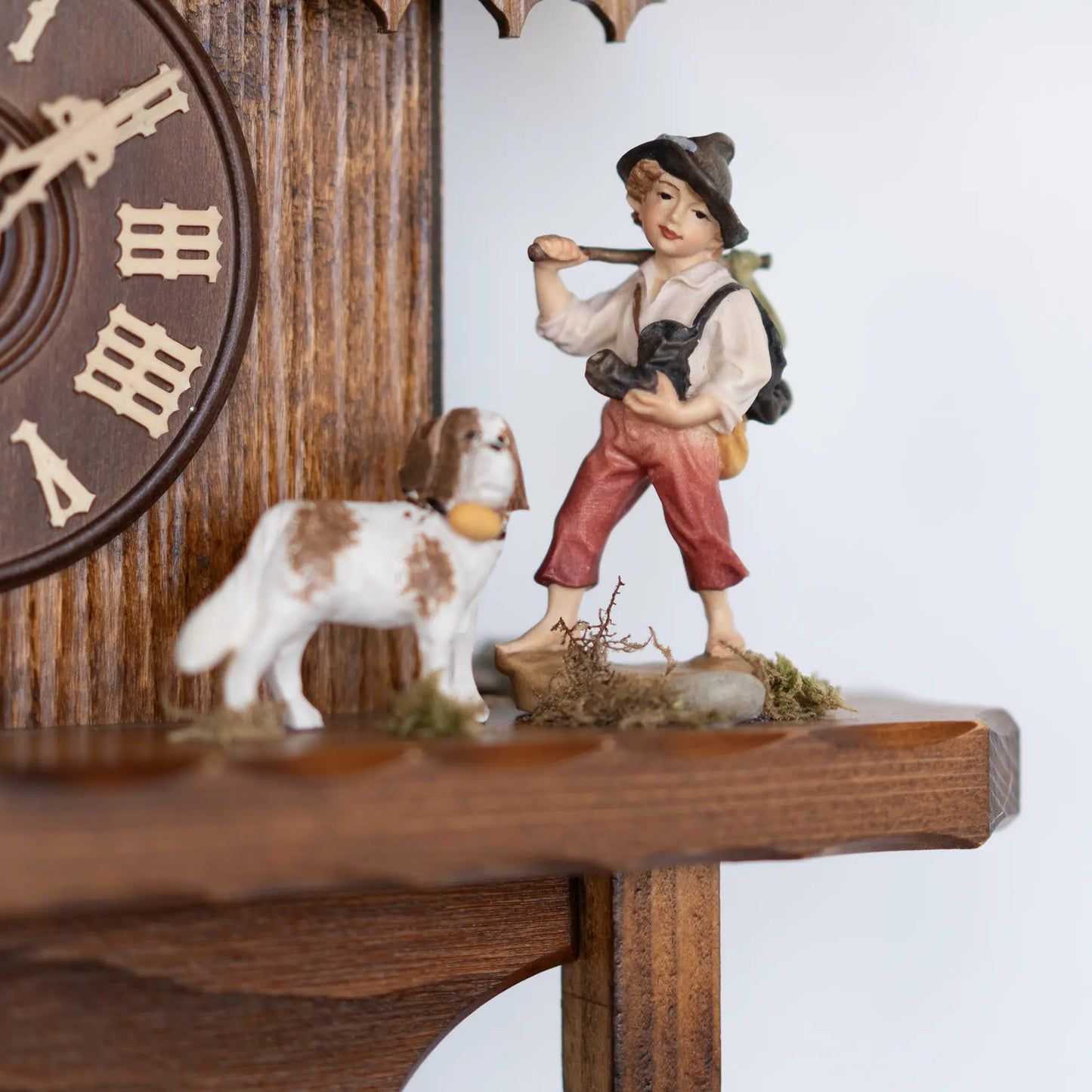 Rombach & Haas Tradition 3465 Wall Clock Wood (dark) • Mechanical 8-Day Movement • Hand-Carved Black Forest Cuckoo Clock