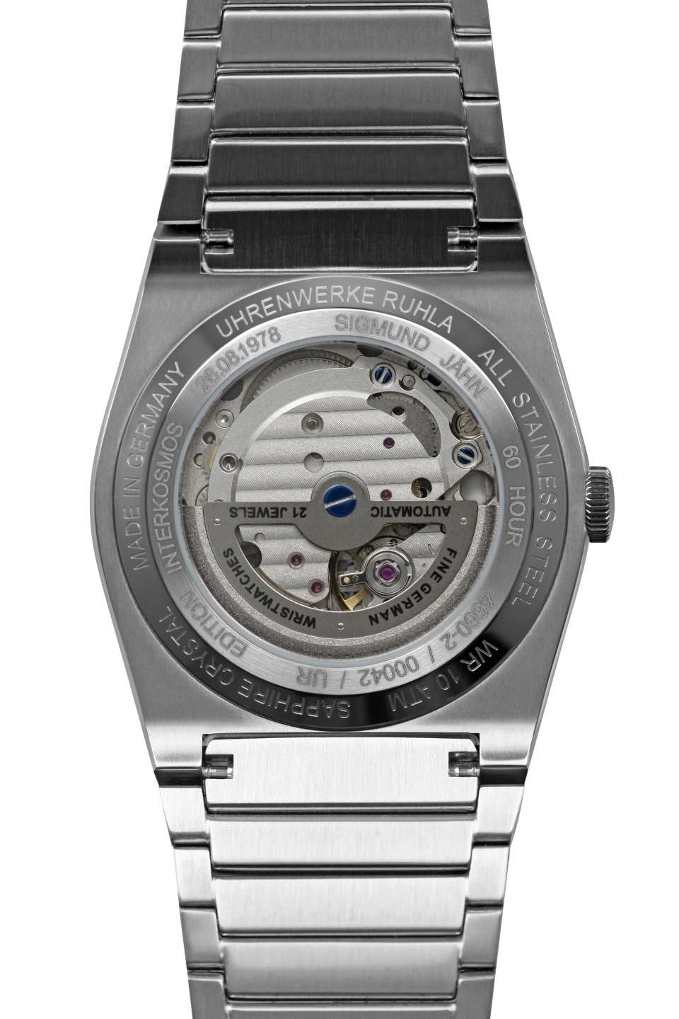 Ruhla Space Control 4660M2 Herrenuhr Braun • Automatikwerk Miyota 8315 • Saphirglas, Bild 3