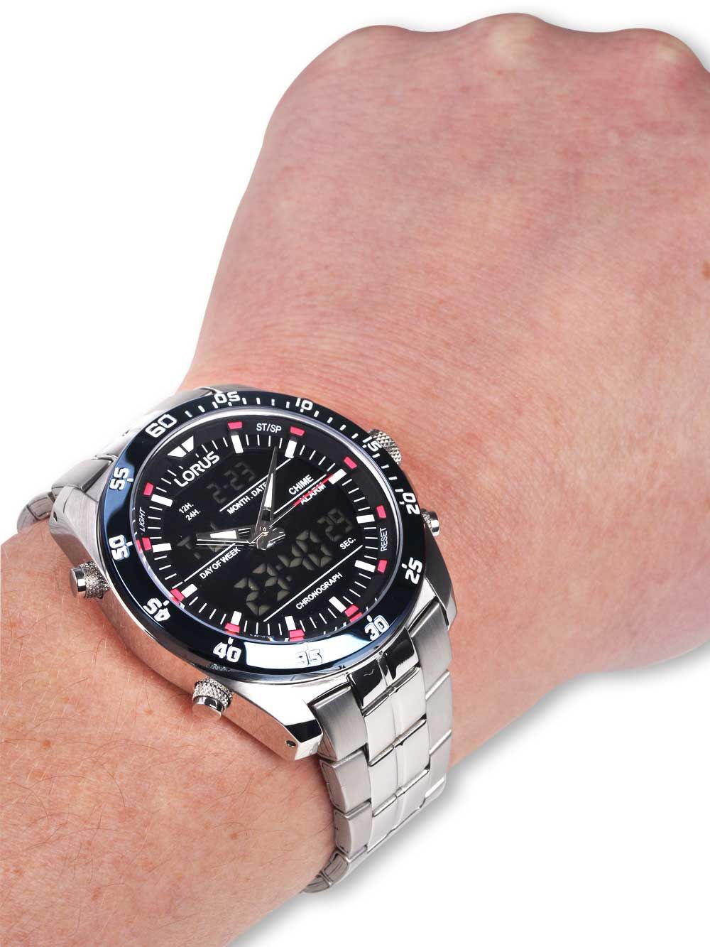 Lorus RW623AX5 Herren Armbanduhr • Analog-Digital Chronograph • 10 bar Wasserdicht, Bild 5